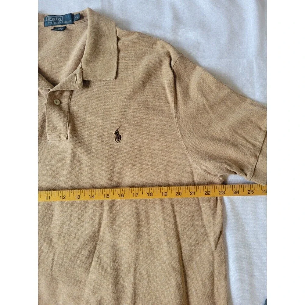 Polo By Ralph Lauren Men’s Polo Shirt Tan Size XL